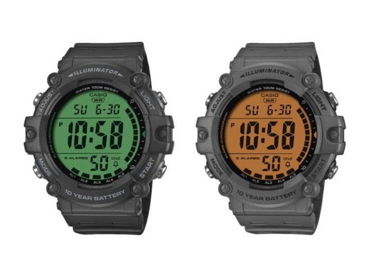 Gli orologi Casio AE-1500WHC-1AV (a sinistra) e AE-1500WHC-8AV (a destra). (Fonte: Casio)