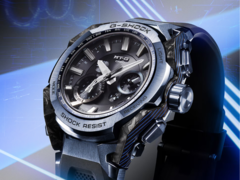 Gli orologi della serie Casio MTG-B4000 hanno una cassa compatta e angolare (56,6 × 45,3 × 14,4 mm). Nella foto - Il Casio MTG-B4000B-1A2JF. (Fonte: Casio)