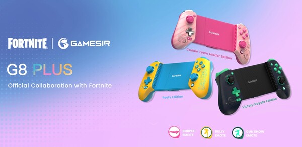 I controller GameSir G8 Plus Fortnite Edition sono dotati di emote gratuite.