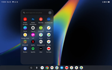 Interfaccia utente del sistema operativo Aluminum di Googlebook