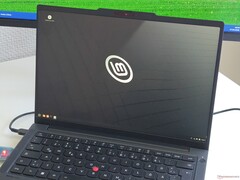 Il Lenovo ThinkPad T14 Gen 7, con Linux Mint.