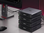È possibile raggruppare in un cluster fino a quattro mini PC Lenovo ThinkCentre X Ultra per ottenere un potente server di intelligenza artificiale.