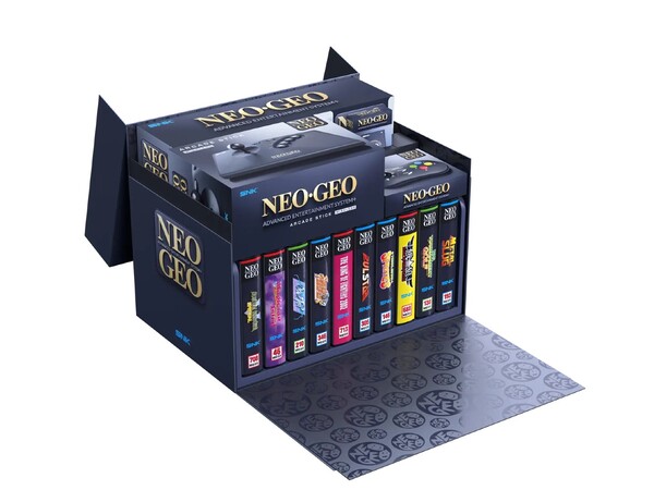 NeoGeo AES+ Ultimate Edition include 10 cartucce di gioco.