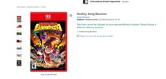 Nintendo è tornata su Amazon con giochi e accessori, tra cui le esclusive di Switch 2. Nella foto, uno degli annunci di giochi. (Fonte immagine: Screenshot - Amazon)