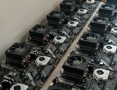 Una piccola fattoria di minatori di Raptoreum alimentati da AMD (Fonte: El Chapuzas Informatico)