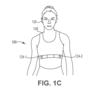 Un disegno del brevetto statunitense per una nuova fascia toracica Garmin.