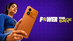Un'immagine promozionale dello Xiaomi Poco M8 Power che ritrae una giovane donna
