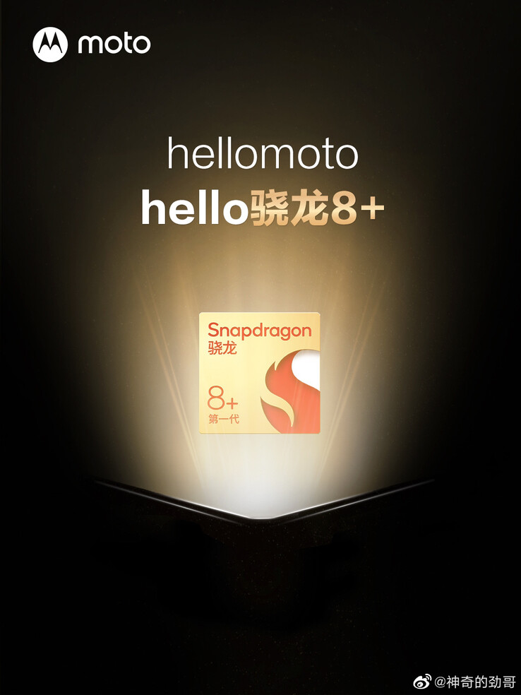 Il nuovo poster della campagna "Hello 8+". (Fonte: Motorola via Weibo)