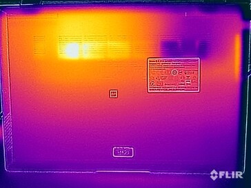 Test di sollecitazione delle temperature superficiali (in basso)