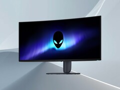 Immagine della parte anteriore del monitor da gioco Alienware AW3426DW da 34 pollici con tecnologia QD-OLED