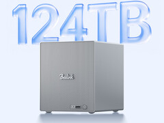 Il Wildcat Lake NAS è dotato di memoria UFS 3.1 saldata. Nella foto: un’immagine promozionale del ME Pro 304 con in evidenza la capacità di archiviazione totale supportata.