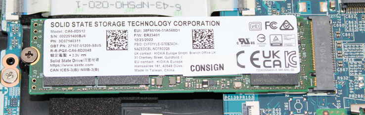 Un SSD PCIe 4.0 funge da unità di sistema.