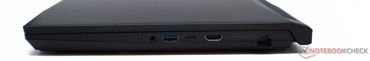 3.porta per cuffie da 5 mm, USB-A 3.2 (5 Gbit/s), USB-C 3.2 (5 Gbit/s), HDMI 2.0 (4K UHD fino a 60 Hz), RJ-45 (LAN Gigabit)