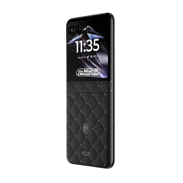 Render trapelato del Motorola Razr 70 edizione Swarovski.