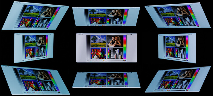 Stabilità dell'angolo di visualizzazione del Samsung Galaxy S22 Ultra