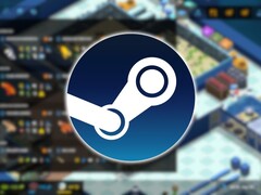 Un'immagine che mostra il gioco Megaquarium e il logo di Steam. (Fonte: Steam)