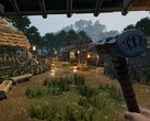 Un'immagine che mostra un villaggio in Sengoku Dynasty, ora scontato del 52% su Steam.