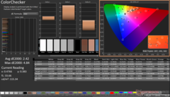 ColorChecker dopo la calibrazione (Display P3)