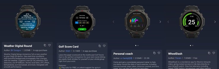 Le nuove applicazioni Amazfit Mini