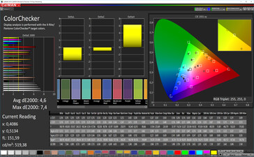ColorChecker (Modalità: Standard, spazio colore target: sRGB)