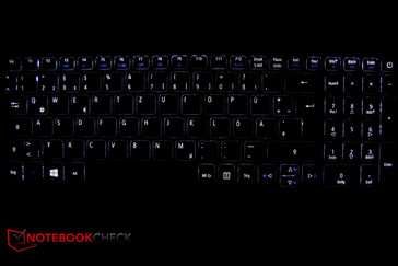Keyboard backlight on