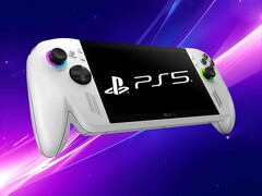 Il logo PS5 viene mostrato sul palmare di gioco ROG Xbox Ally (Fonte immagine: Xbox Wire, Sony PlayStation con modifiche)