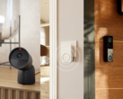 Da sinistra a destra (nella foto), la telecamera cablata Philips Hue Secure 2K, Hue Smart Chime e il campanello video cablato Hue Secure. (Fonte immagine: Philips - Edited)