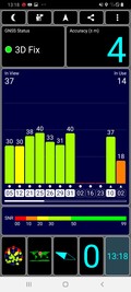 Livello segnale GPS all'aperto