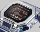 I nuovi orologi Casio GBX-100S sostituiscono la solida cassa in resina con un guscio trasparente in stile scheletro e lo abbinano a una lunetta in acciaio inossidabile spazzolato. Nella foto - il Casio GBX100S-2. (Fonte: Casio)