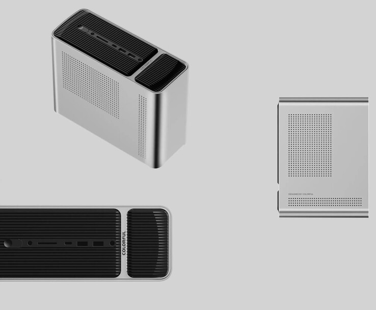 Elementi di design del mini PC Colorful SMATR 900 (fonte: PC Watch)