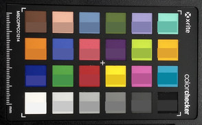 ColorChecker: Il colore target viene visualizzato nella metà inferiore di ogni campo.