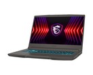 Laptop da gioco MSI Thin 15 con tastiera retroilluminata e logo Dragon Shield. (Fonte: MSI)
