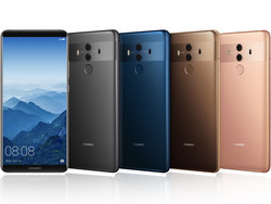 Tutte le varianti di colore dell'Huawei Mate 10 Pro.