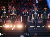 La formazione del team MongolZ (nella foto) alla cerimonia di apertura del Blast Major in corso ad Austin. (Fonte immagine: HLTV)