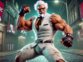 L'idea del Colonnello Sanders come combattente giocabile è stata respinta da KFC e dai capi del direttore della serie. (Fonte immagine: Dall-E 3)