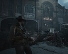 Screenshot di gioco tratto da *The Sinking City 2* che mostra il protagonista Calvin Rafferty.