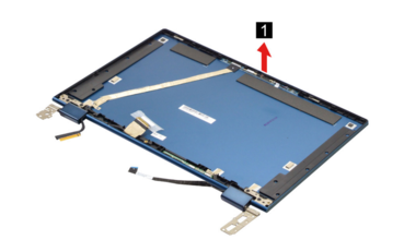 Questa schermata del Manuale di manutenzione mostra le cerniere che sembrano essere non sostenute adeguatamente. (Fonte: Lenovo)