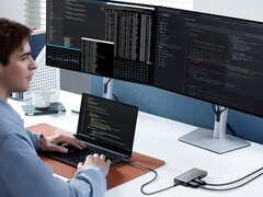 L'hub USB-C Anker 556 (8-in-1, USB4) può essere collegato a due display. (Fonte: Anker)