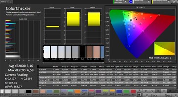 CalMAN precisione colore - preset "naturale"