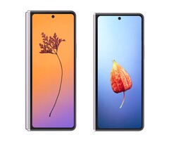 Un confronto tra Galaxy Z Fold3 e Galaxy Z Fold4 (fonte: @UniverseIce)