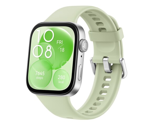 È difficile ignorare il design simile a quello dell'orologio Apple del Huawei Watch Fit 3. (Fonte immagine:Huawei)