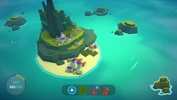 Un'immagine che mostra un'isola in Islanders.