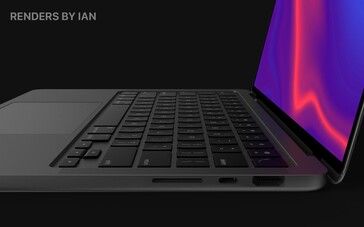 MacBook Pro 14 concept. (Fonte immagine: @RendersbyIan)