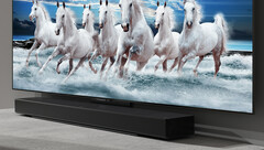Un nuovo televisore LG con una soundbar abbinata (Fonte: LG)
