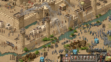 Nella foto: uno screenshot di gioco tratto da Stronghold Crusader: Definitive Edition.