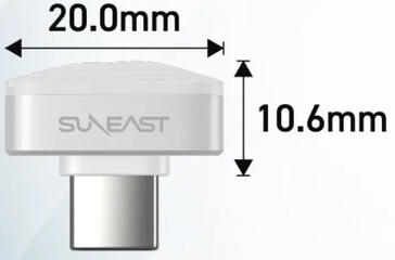 Suneast Nano è la chiavetta USB-C più corta al mondo. (Fonte: Suneast)