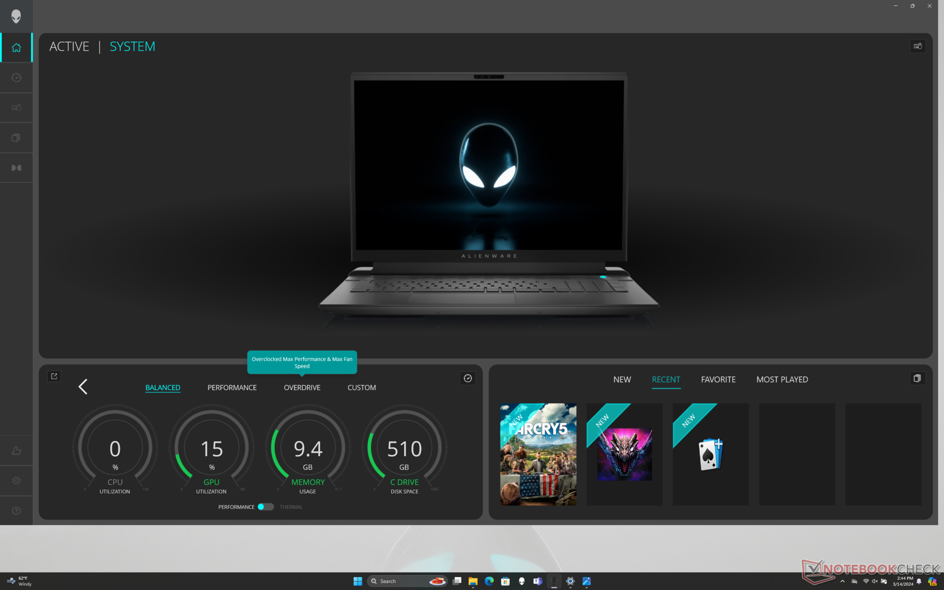 Recensione del portatile Alienware m18 R2: Salto dal Core i9-13980HX ...