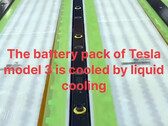 Il raffreddamento della cella 2170 di Tesla scorre attraverso il pacco batterie (immagine: Charles/X)
