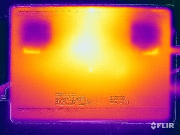 Temperature superficiali della prova di stress (in basso)
