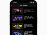 Artist Spotlight è una delle quattro caratteristiche ampliate o nuove introdotte questo mese. (Fonte: Apple)